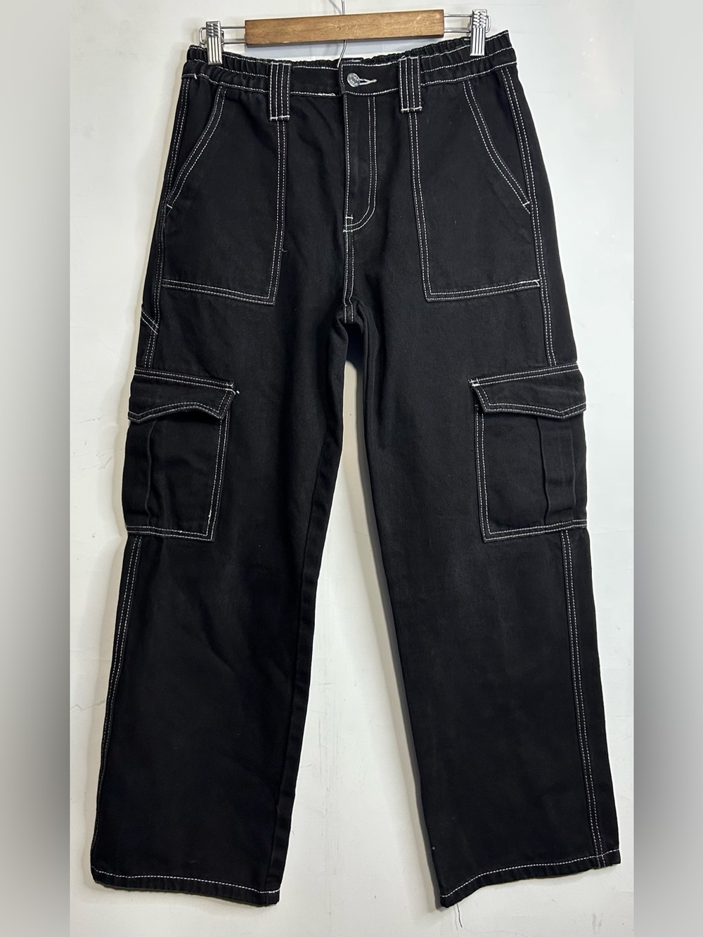 Simple Society Black Cargo Jeans Juniors Size 9/29
